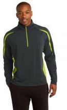 Sport-Tek® Sport-Wick® Stretch 1/2-Zip Colorblock Pullover